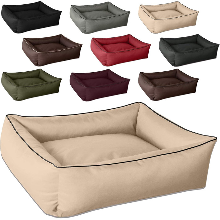 Ліжко для собак BedDog MAX, знімний чохол, XXL, бежевий