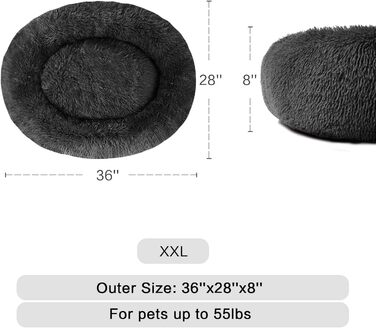 М'яке ліжко MFOX Calming Donut для собак/котів