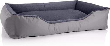 Ліжко для собаки BedDog Teddy XL, Cordura & Velour, сірий
