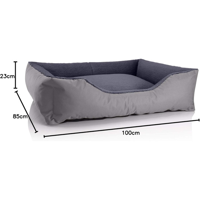 Ліжко для собаки BedDog Teddy XL, Cordura/Microfibre, сірий