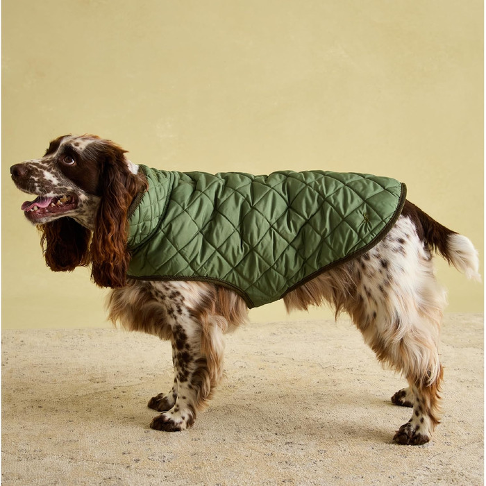 Зимове стьобане пальто Rosewood x Joules Khaki для великих собак