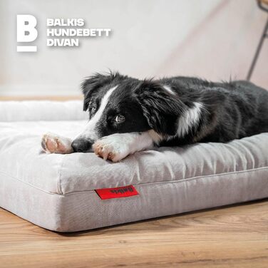 Лежак-диван для собак Balkis, XL 125x90 см, пісочний, Німеччина
