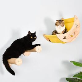 Гамак Moon Cat Bed з сизалем і сходинками для скелелазіння