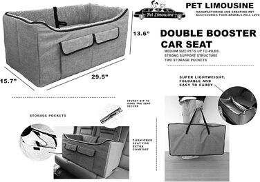 Автокрісло HandinHandHandCreations Pet Booster для великих домашніх тварин