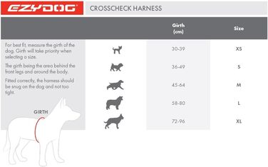 Шлейка для собак EzyDog Crosscheck проти витягування (M, чорна)