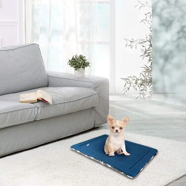 Лежак для собаки KROSER XXL 122x75см, двосторонній, сірий