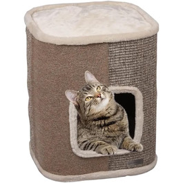 Фламінго Кігтеточка Бочка George Beige S 40x40x49см