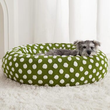 Ліжко для собак BFPETHOME Donut, кругле, нековзке, зелене