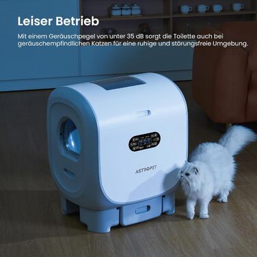 Туалет для кішок AstroPet 101L самоочищається XXL, UV, Io.