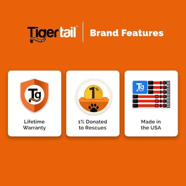 Водонепроникний нашийник для собак Tiger Tail Urban Nomad, не має запаху, міцний, легкий, матовий, з якісного нейлону з покриттям, для великих, середніх і малих порід, чорний, розмір L