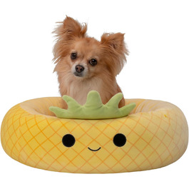 Ліжко для домашніх тварин Squishmallows Maui Ананас 50 см, офіційний плюш Jazwares, супер м'яке