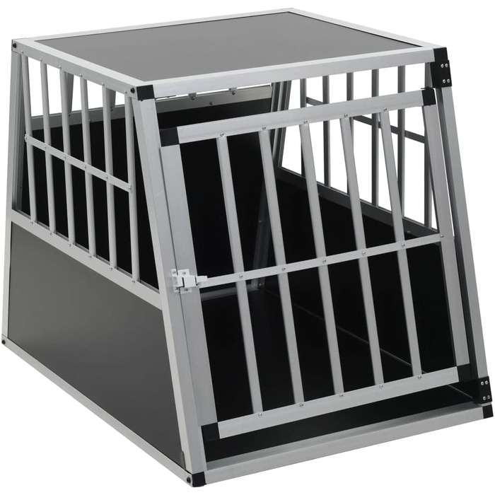 vidaXL Транспортна клітка для собак, одностворчата, 65x91x69,5 см, металева, перевезення та подорожі