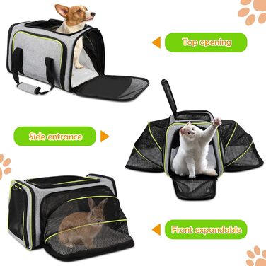 Складна сумка-тоут для домашніх тварин ALLSOPETS (зелена)