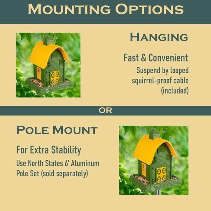 Годівниця для птахів North States Blue Cottage, 2,3 кг