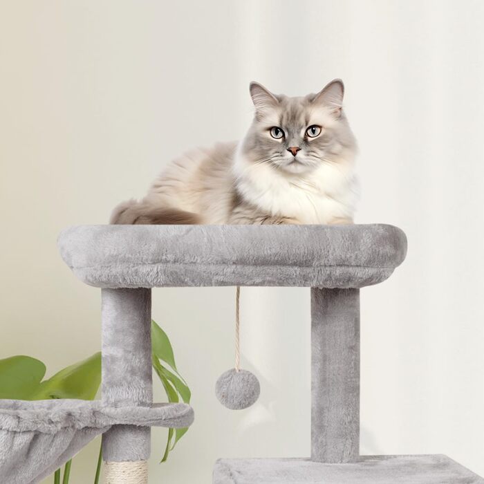 Котяче дерево, Сизаль, Дряпаючі меблі, Сірий, 10