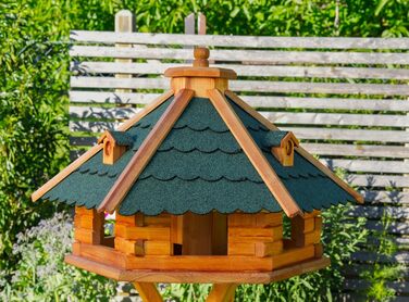 Дерев'яна годівниця Vogelvilla V18, зелена, XXL