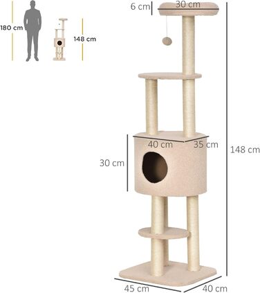 З Cat Tree, Собачий будиночок, Бежевий