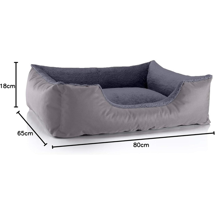 Ліжко для собак BedDog Teddy XL, Cordura, можна прати, сірий