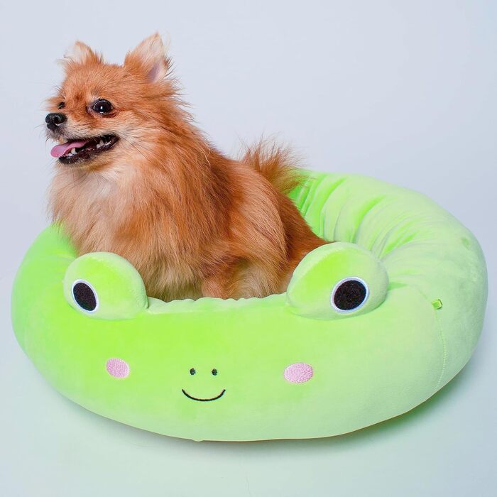 Ліжко для тварин Squishmallows Wendy Жаба 50 см, офіційний плюш Jazwares, супер м'яке лежанка для домашніх улюбленців