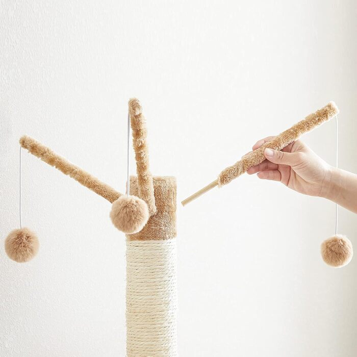 Котяче дерево з тумбою для лотка, 2-в-1, 150 см