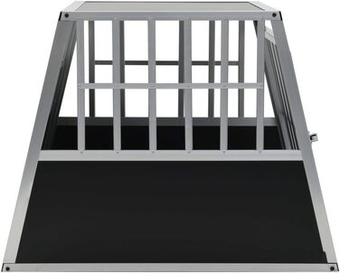 vidaXL Транспортна клітка для собак, одностворчата, 65x91x69,5 см, металева, перевезення та подорожі