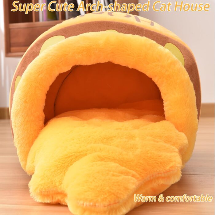 Лежанка Honeypot Cat Cave з подушкою, яку можна прати