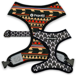 Регульована шлейка Pepolli для французького бульдога, мопса, L (шия 41–44 см, груди 60–84 см)