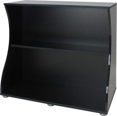 Шафа Fluval Flex 123L відкрита, чорна