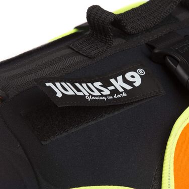 Жилет для собак Julius-K9 IDC 3в1, чорний/УФ-помаранчевий (S)