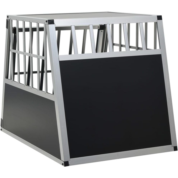vidaXL Транспортна клітка для собак, одностворчата, 65x91x69,5 см, металева, перевезення та подорожі