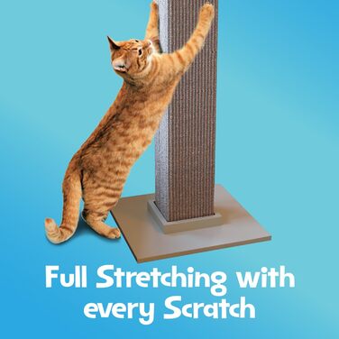 Дерево для домашніх кішок SmartCat Pioneer, сіре, 32 дюйми