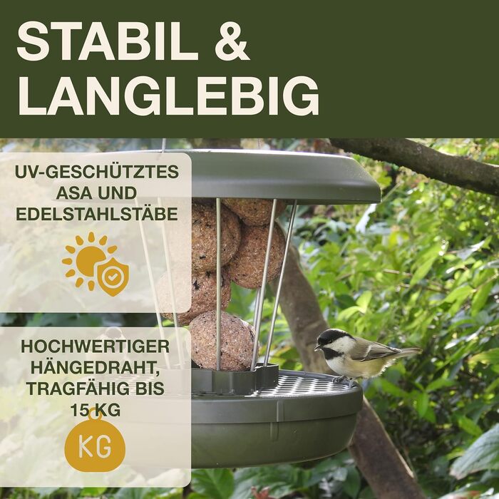 Годівниця для птахів SWISSINNO SMART Birds - зелена