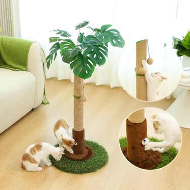 Кігтеточка для кішок Woochpet - 35 Пальма з сизалю