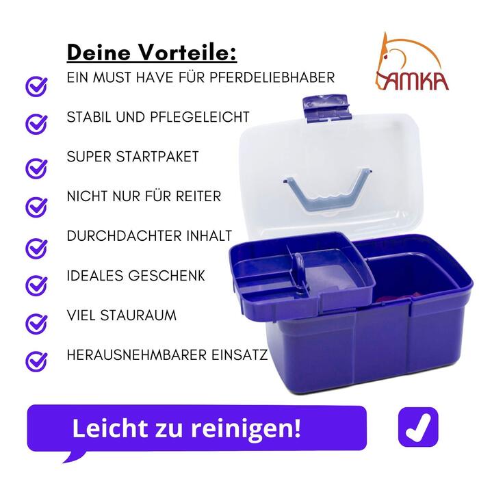Дитячий набір для чищення Putzbox, 7 предметів, ліловий колір