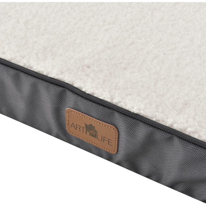 Ортопедичне ліжко для собаки Juskys Milow 112x81см, сіре