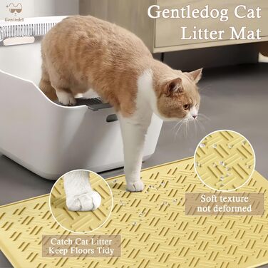 Водонепроникний килимок для туалету кішок CatSilicone бежевий