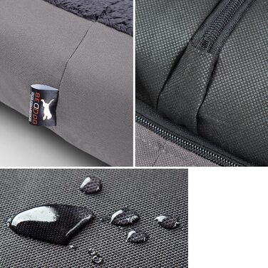 Ліжко для собаки BedDog Teddy XL, Cordura/Microfibre, сірий