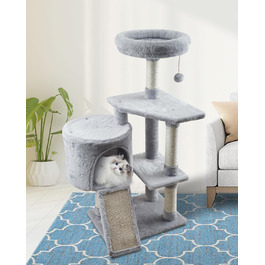 Кігтеточка для кішок MIAO PAW 11Cat для кішок, сизаль, сіра