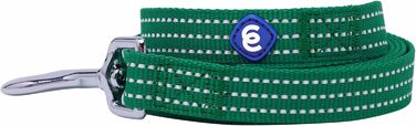 Світловідбиваючий повідець для собаки Blueberry Pet, темно-зелений, S