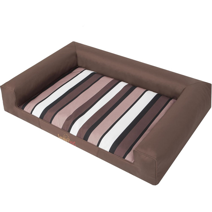 Ліжко для тварин HOBBYGARDEN XXL темно-коричневе 118x78 см