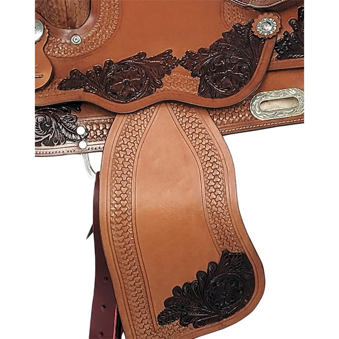Вестерн сідло A&M Reitsport Dallas з буйволячої шкіри, 17 дюймів, нове