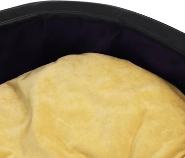 Ліжко для собаки з плюшевої штучної шкіри, жовтий