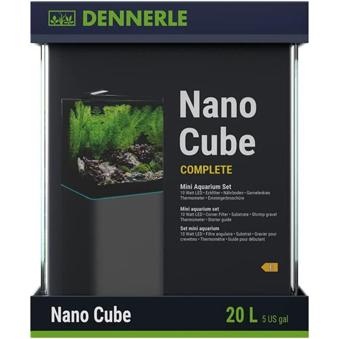 Dennerle Nano Cube Complete 20 л – Міні-акваріум комплект для акваріумних рибок та рослин