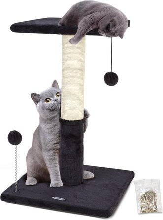 Кігтеточка для кішок Happi N Pets 66 см, сизаль, плюш, сірий