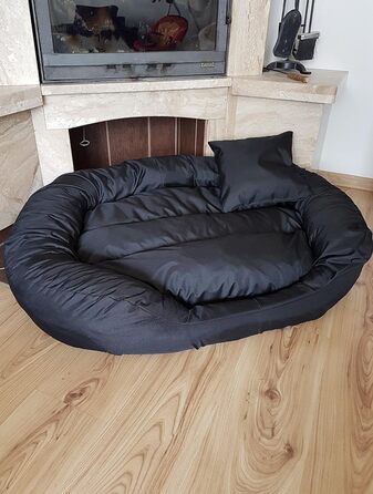 Ліжко для тварин Odol-Plu XXL, водонепроникне, 110x80 см (чорне)
