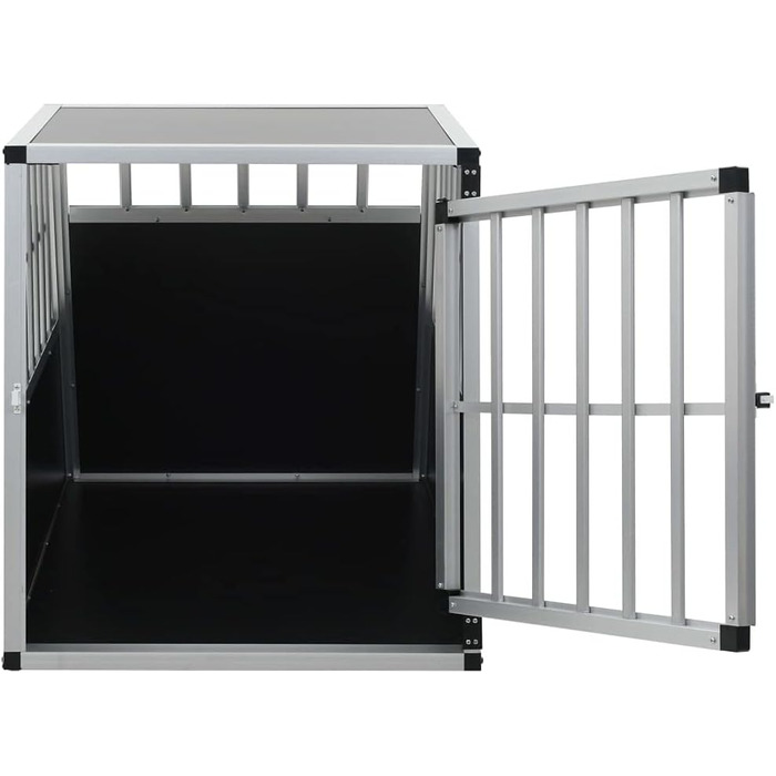 vidaXL Транспортна клітка для собак, одностворчата, 65x91x69,5 см, металева, перевезення та подорожі