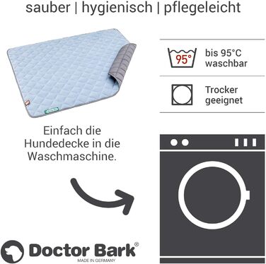 Двостороння ковдра Doctor Bark для великих собак, яку можна прати при 95C
