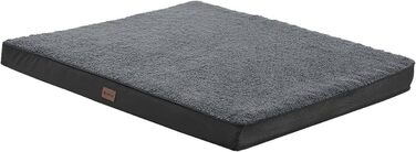 Ортопедичне ліжко для собаки Juskys Milow 112x81см сіре
