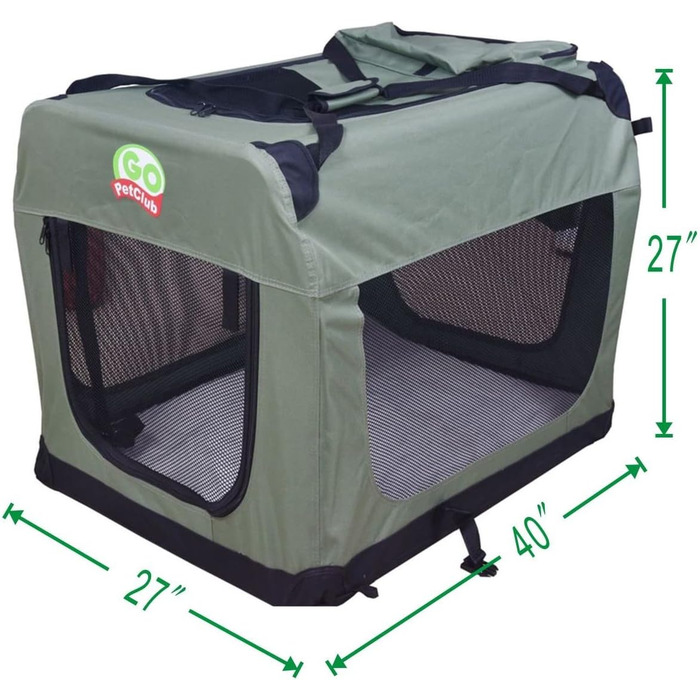 М'яка транспортна коробка Go Pet Club, 101,6 см, шавлія