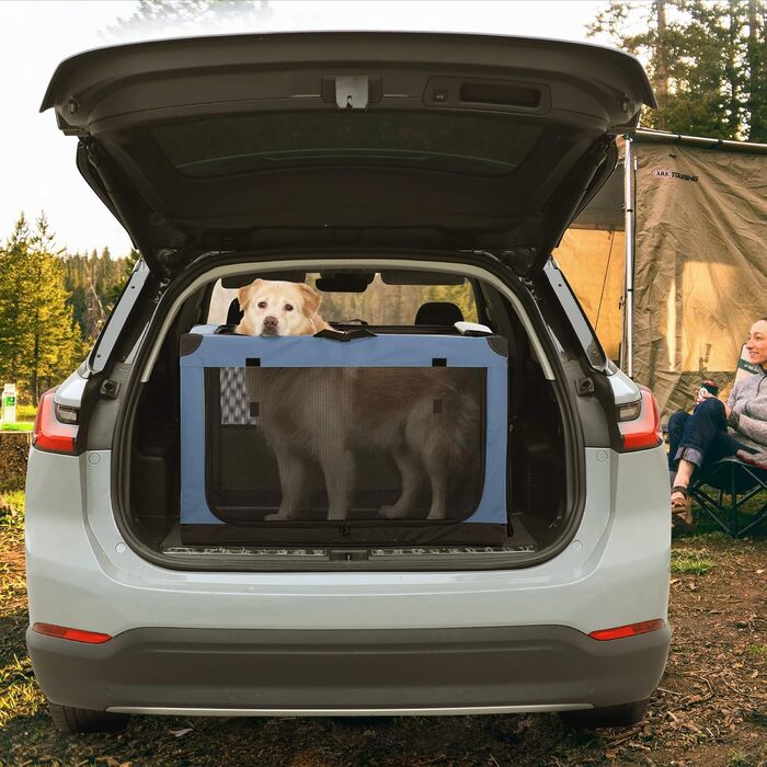 Складна клітка для собак Petsfit, Автомобіль і Дім, Синя (L)